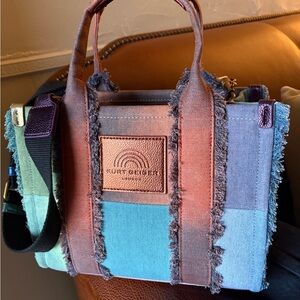 Kurt Geiger Multicolor Denim Tote Bag